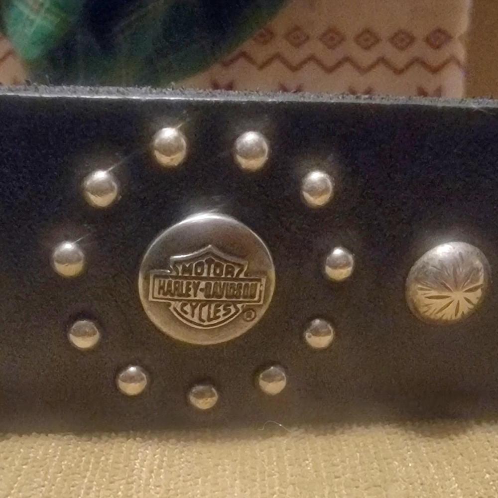 Harley davidson leather belt